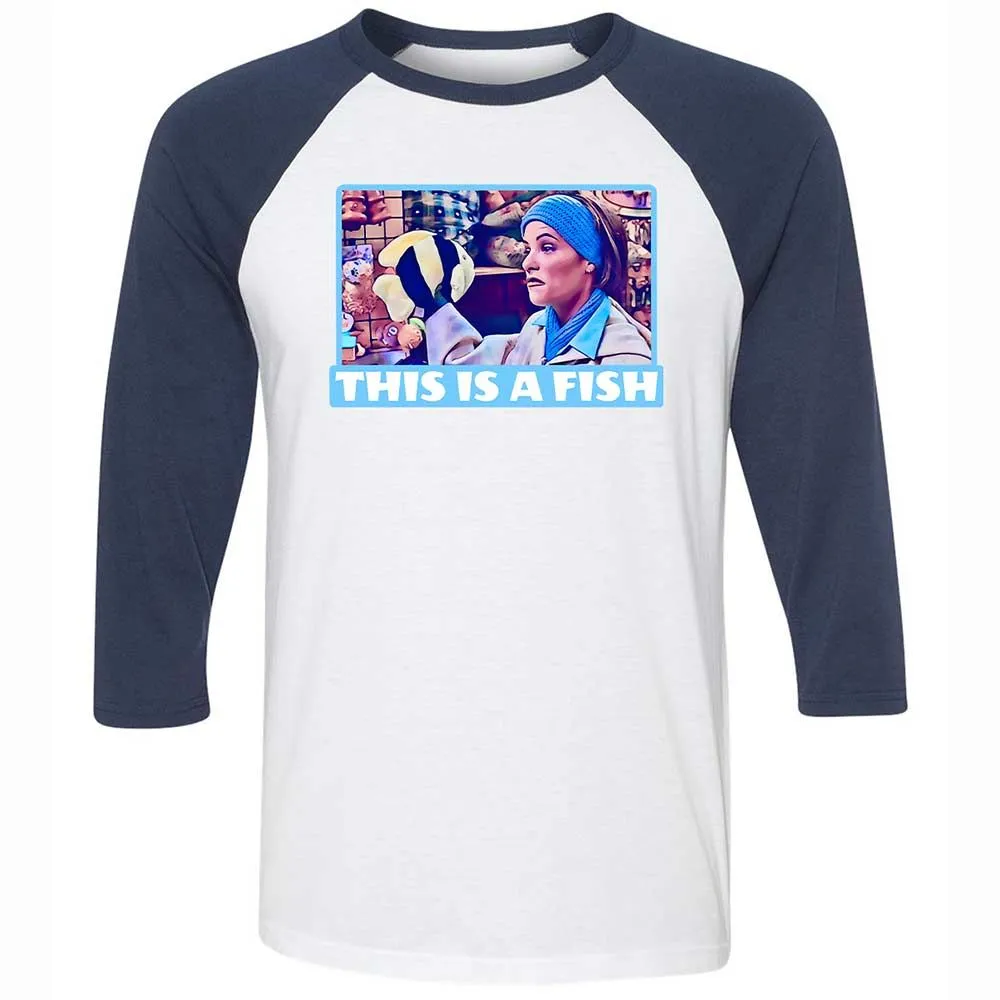Unisex 3/4 Baseball Tee - QNZRDZD5 - White/Navy - 8