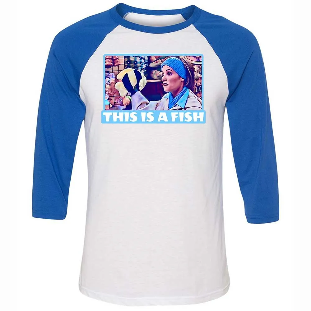 Unisex 3/4 Baseball Tee - QNZRDZD5 - White/True Royal - 10