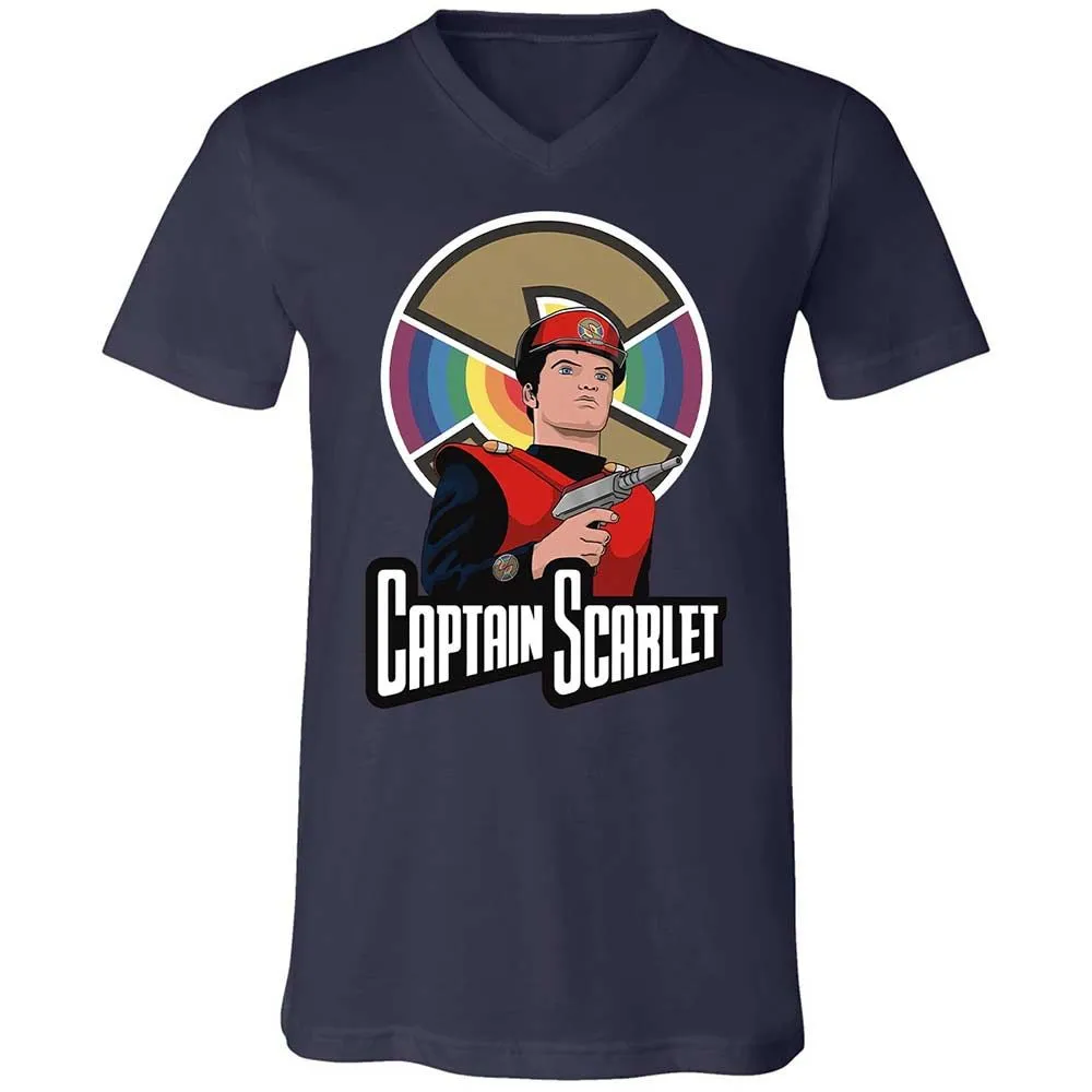 Unisex V-Neck T-Shirt - 4NJ375XF - Navy - 2