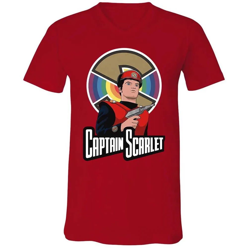 Unisex V-Neck T-Shirt - 4NJ375XF - Red - 6