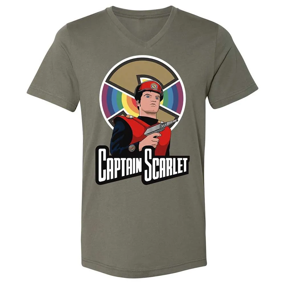 Unisex V-Neck T-Shirt - 4NJ375XF - Military Green - 11