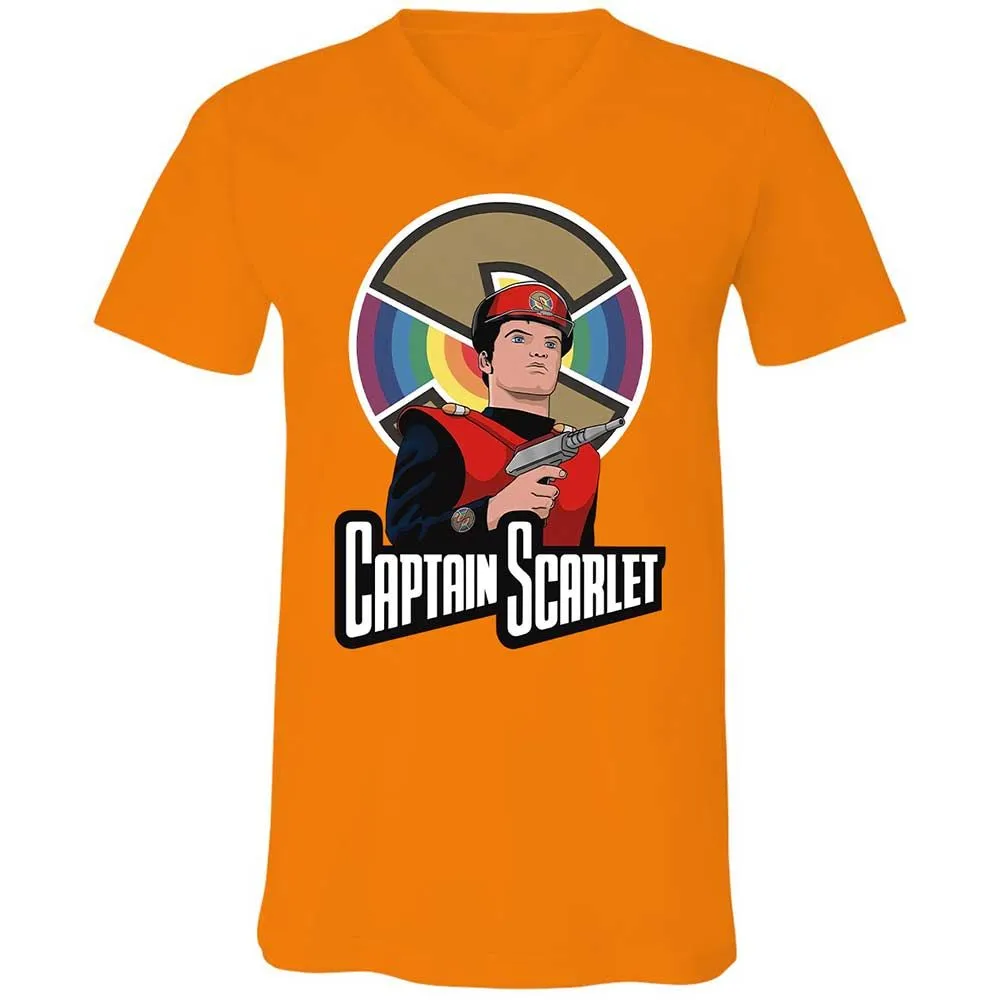 Unisex V-Neck T-Shirt - 4NJ375XF - Orange - 12