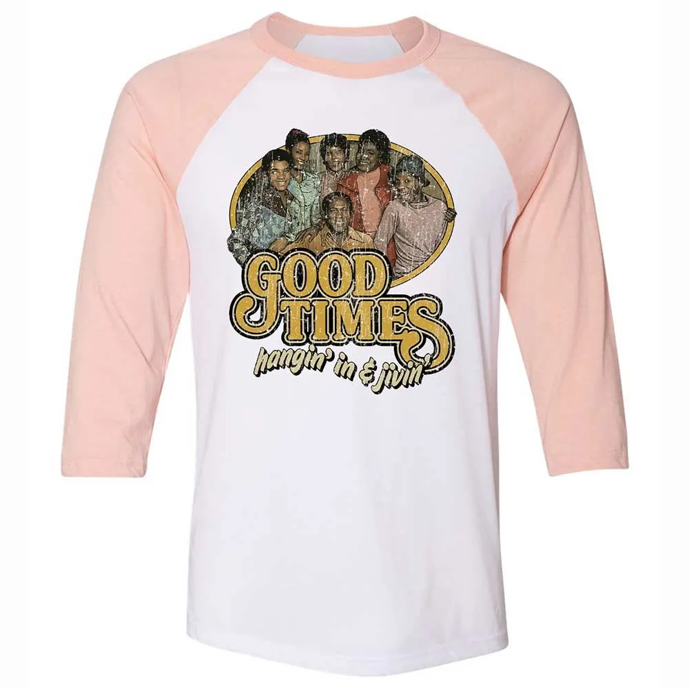 Hangin’ in & jivin - White/Heather Peach - 5