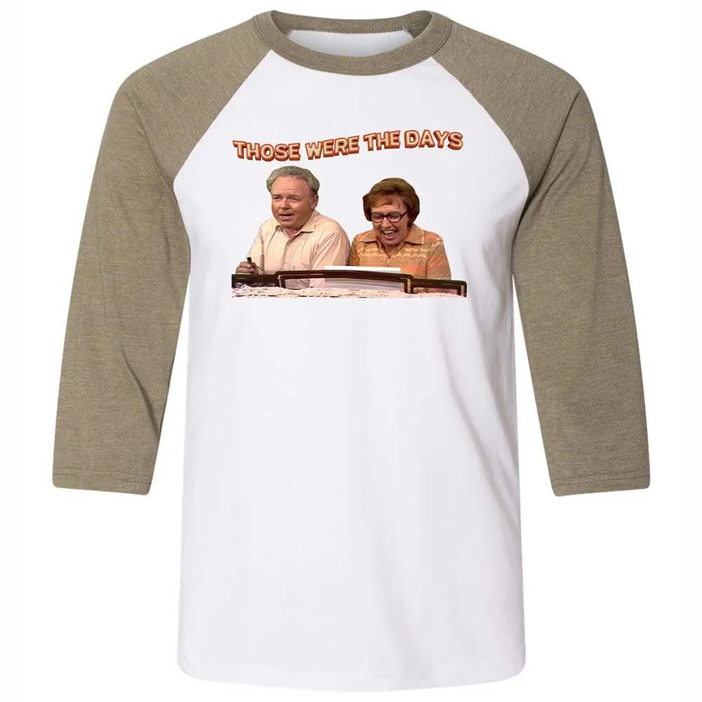 Those Were The Days - White/Heather Olive - 4