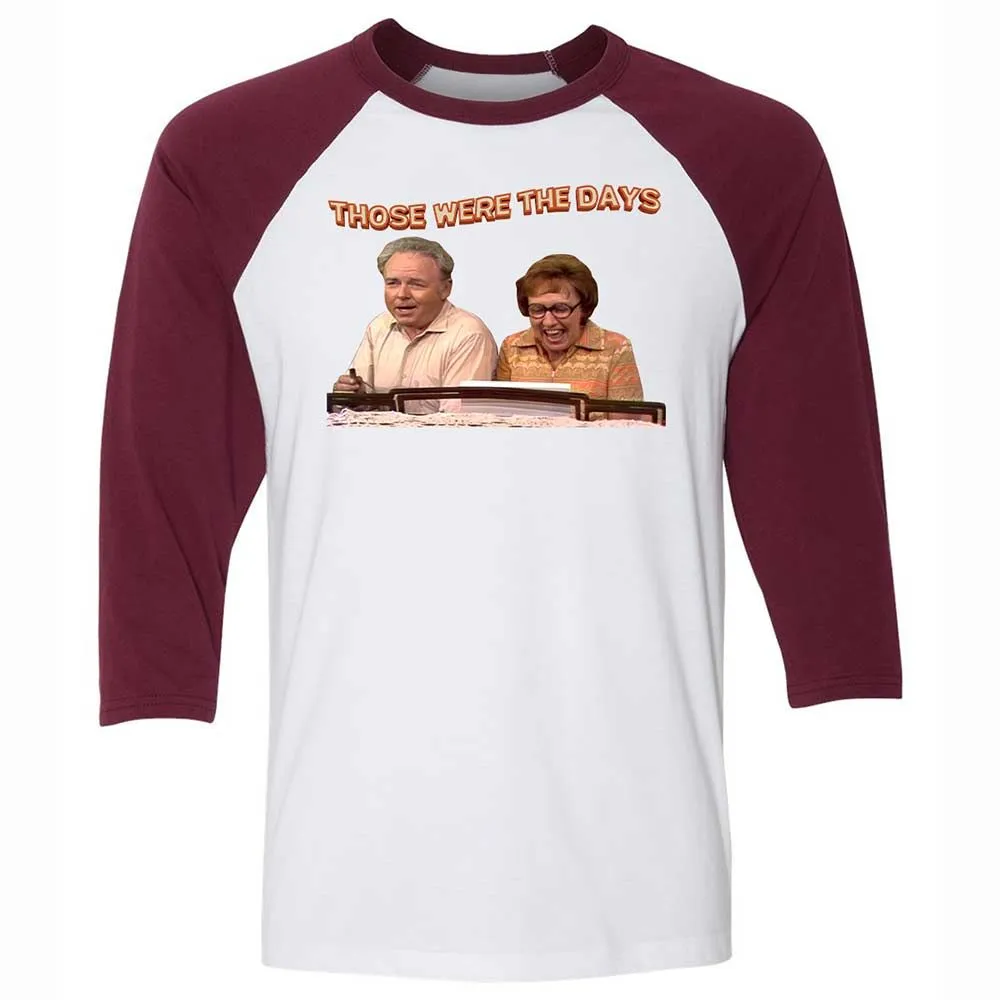 Those Were The Days - White/Maroon - 7