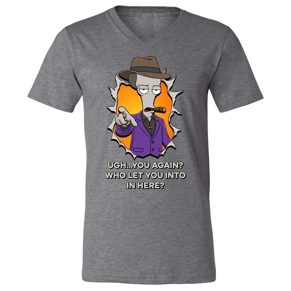 Unisex V-Neck T-Shirt - BXRKX8ND - Deep Heather - 9