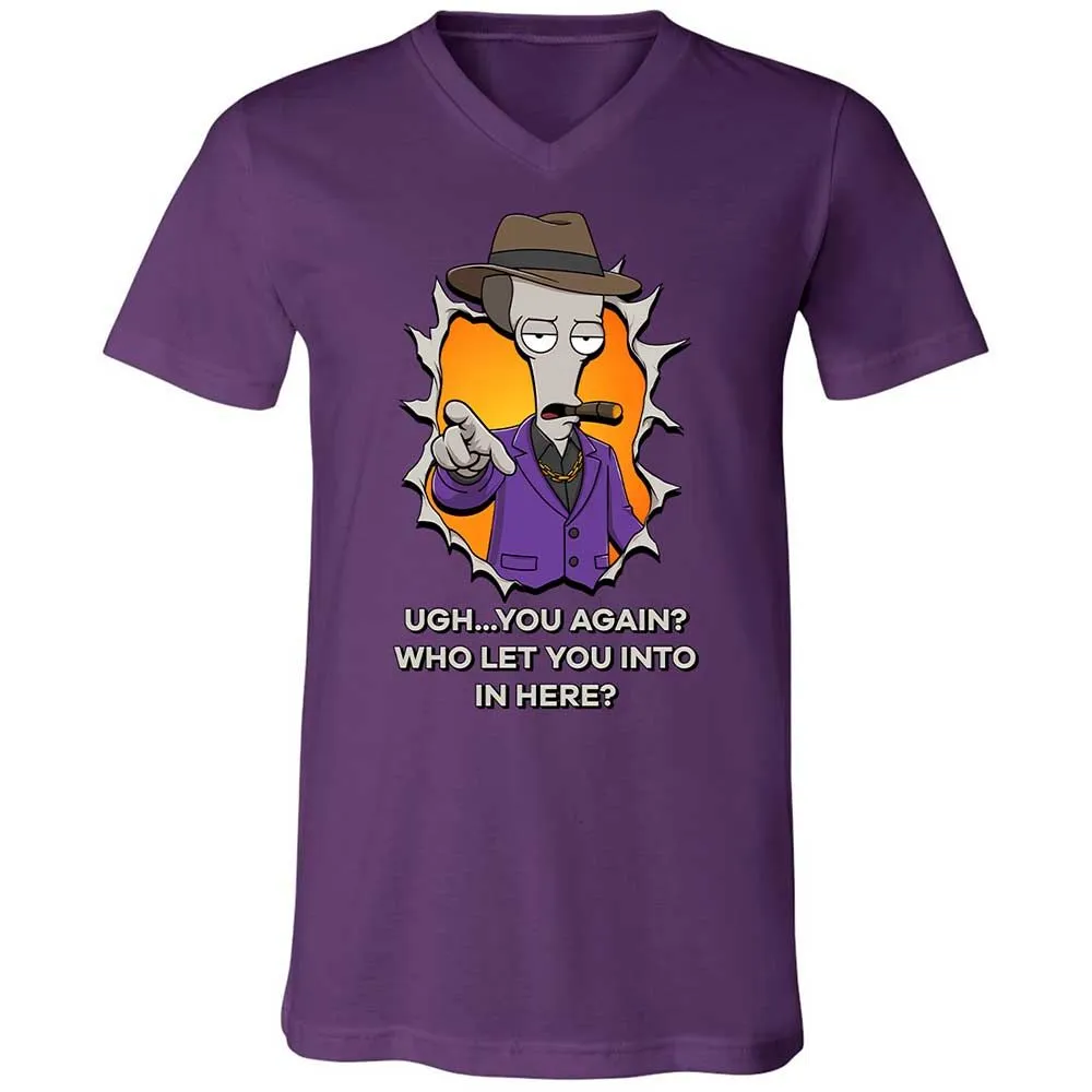 Unisex V-Neck T-Shirt - BXRKX8ND - Team Purple - 10