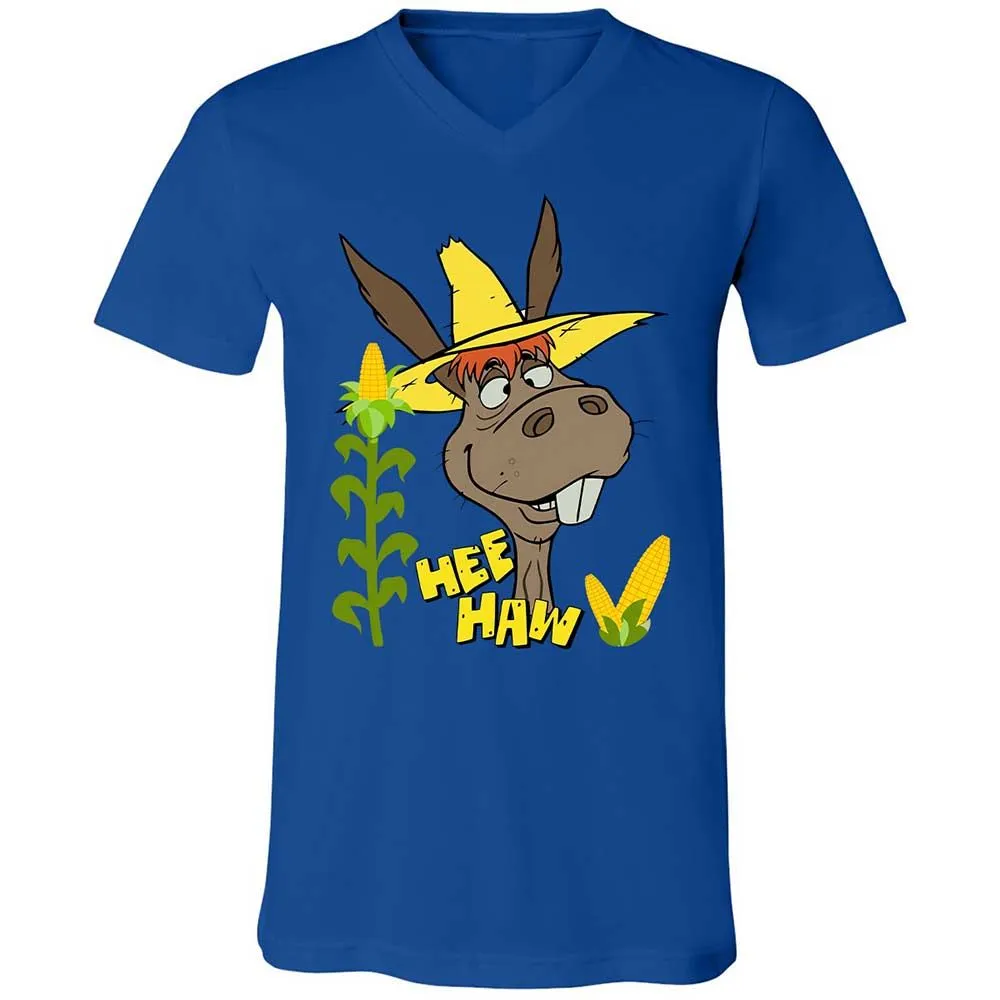 Unisex V-Neck T-Shirt - XDKT7B58 - True Royal - 3