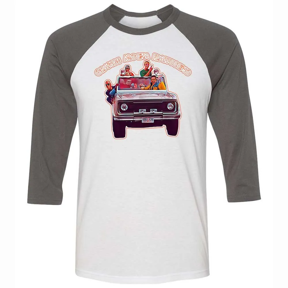 Unisex 3/4 Baseball Tee - XN5QEK4H - White/Asphalt - 2
