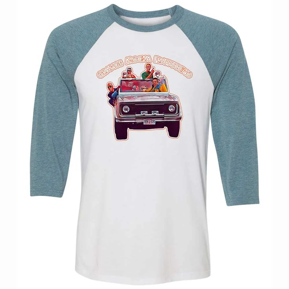 Unisex 3/4 Baseball Tee - XN5QEK4H - White/Denim - 3