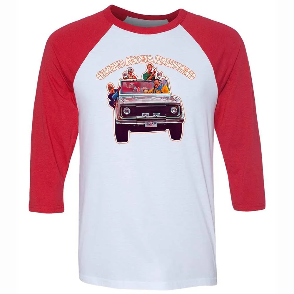 Unisex 3/4 Baseball Tee - XN5QEK4H - White/Red - 9