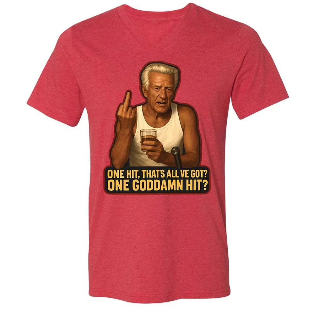 Unisex V-Neck T-Shirt - FVVQKLHZ - Heather Red - 7