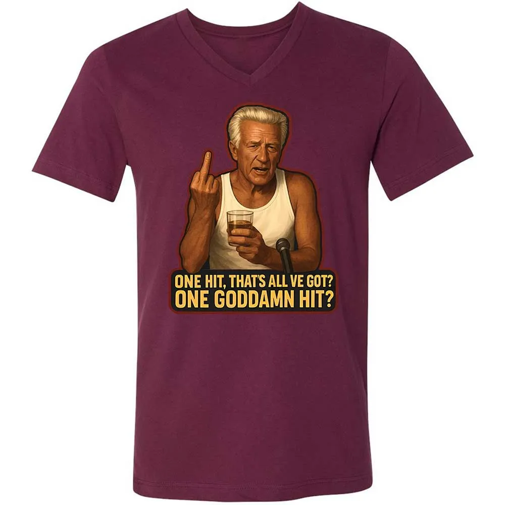 Unisex V-Neck T-Shirt - FVVQKLHZ - Maroon - 8