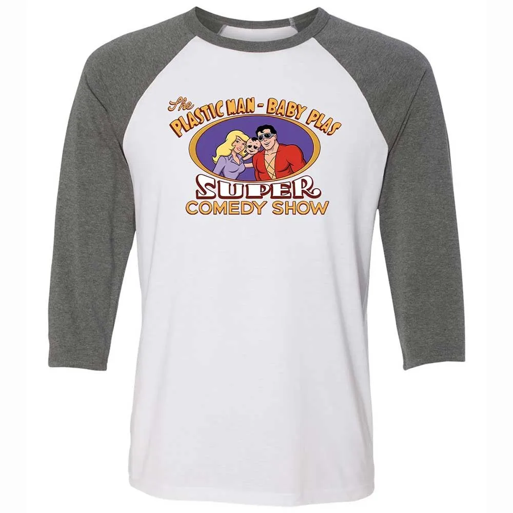 Unisex 3/4 Baseball Tee - FTGZVF89 - White/Deep Heather - 11