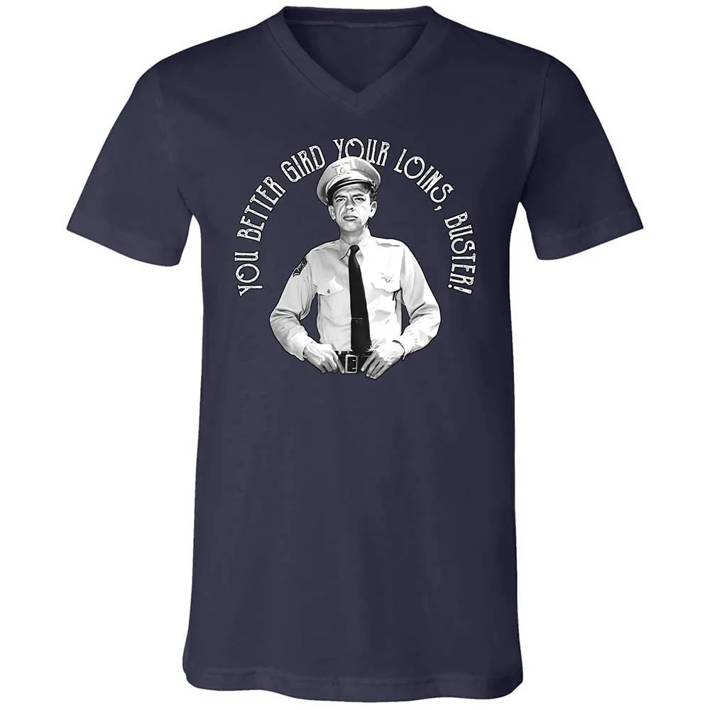 Unisex V-Neck T-Shirt - ZZLR8FLH - Navy - 2