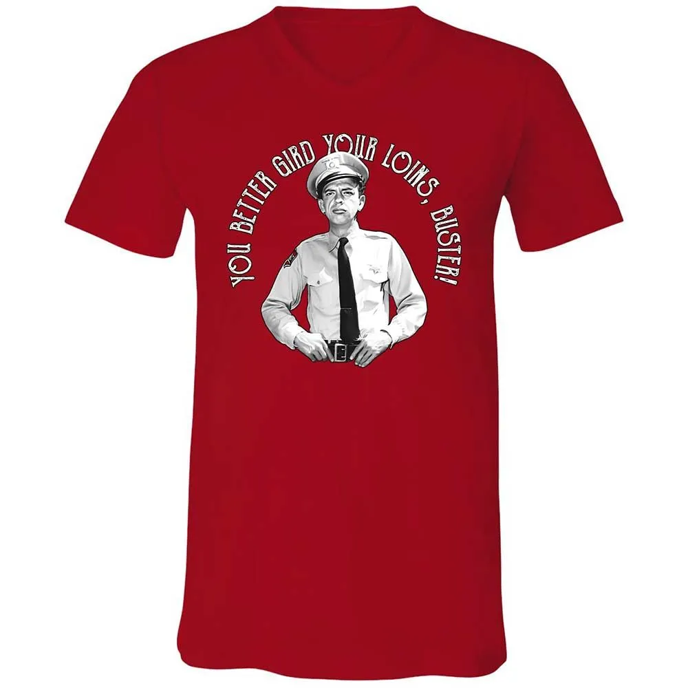 Unisex V-Neck T-Shirt - ZZLR8FLH - Red - 6