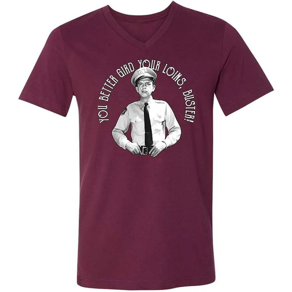 Unisex V-Neck T-Shirt - ZZLR8FLH - Maroon - 8