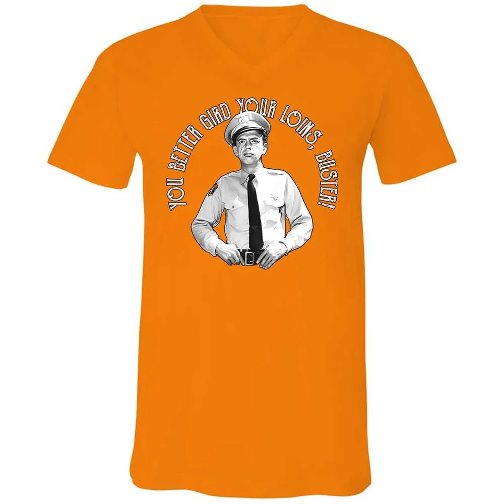 Unisex V-Neck T-Shirt - ZZLR8FLH - Orange - 12