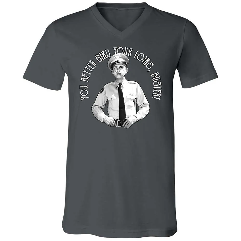 Unisex V-Neck T-Shirt - ZZLR8FLH - Asphalt - 13