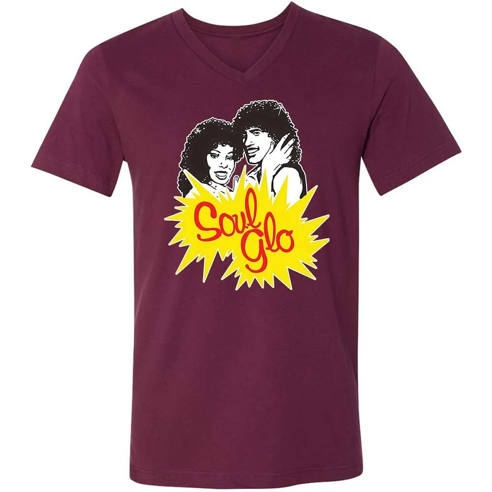 Unisex V-Neck T-Shirt - G96SR6VM - Maroon - 14