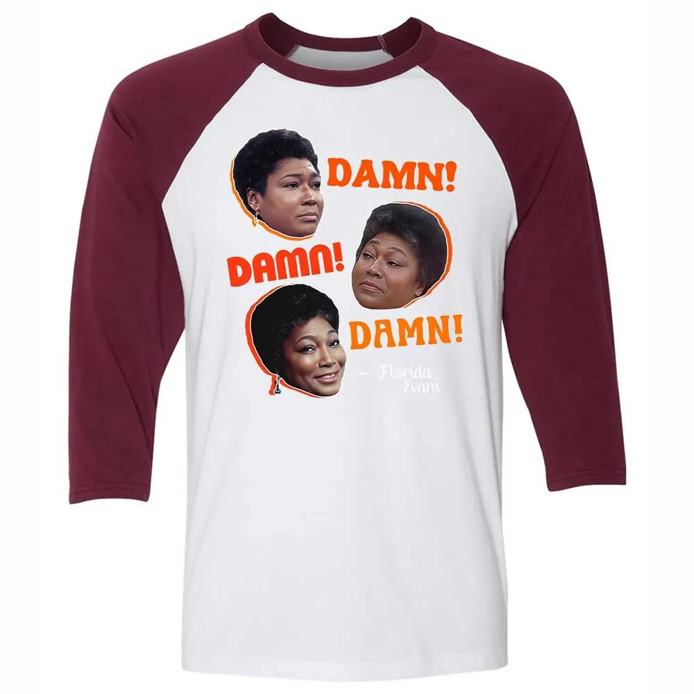 Damn! Damn! Damn! - White/Maroon - 7