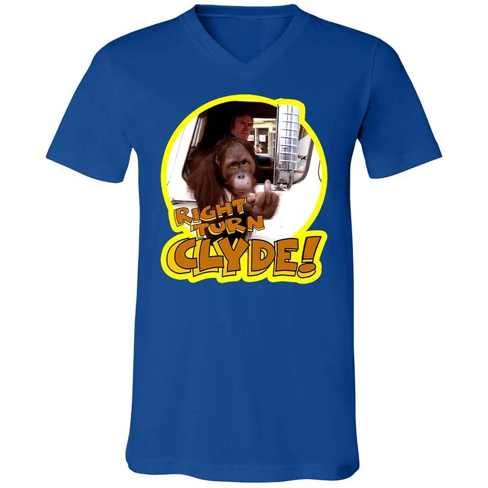 Unisex V-Neck T-Shirt - HVTD7PQF - True Royal - 4