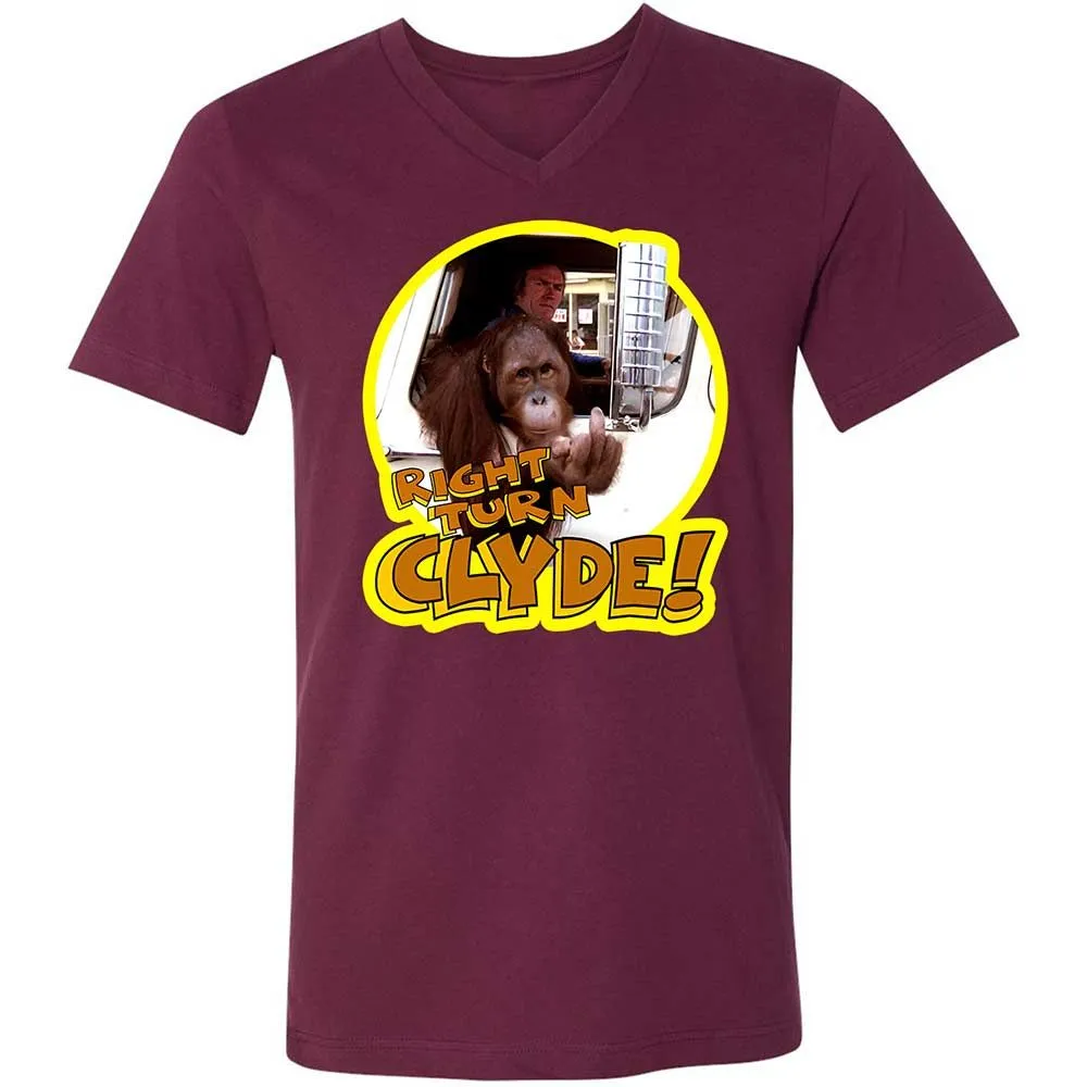 Unisex V-Neck T-Shirt - HVTD7PQF - Maroon - 8