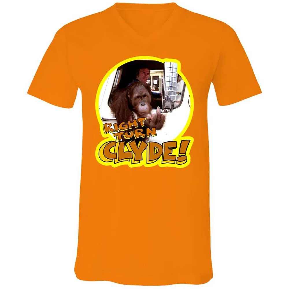 Unisex V-Neck T-Shirt - HVTD7PQF - Orange - 12