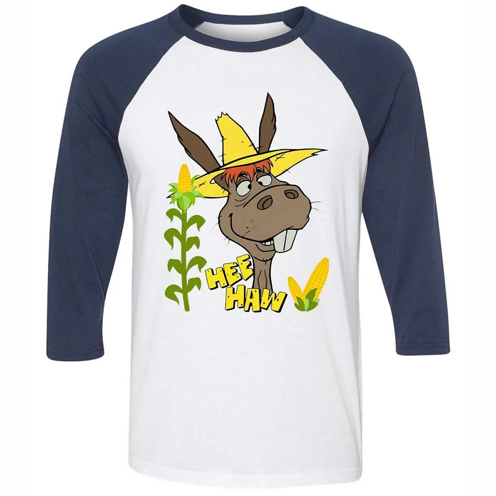 Unisex 3/4 Baseball Tee - HZW3T5WU - White/Navy - 8