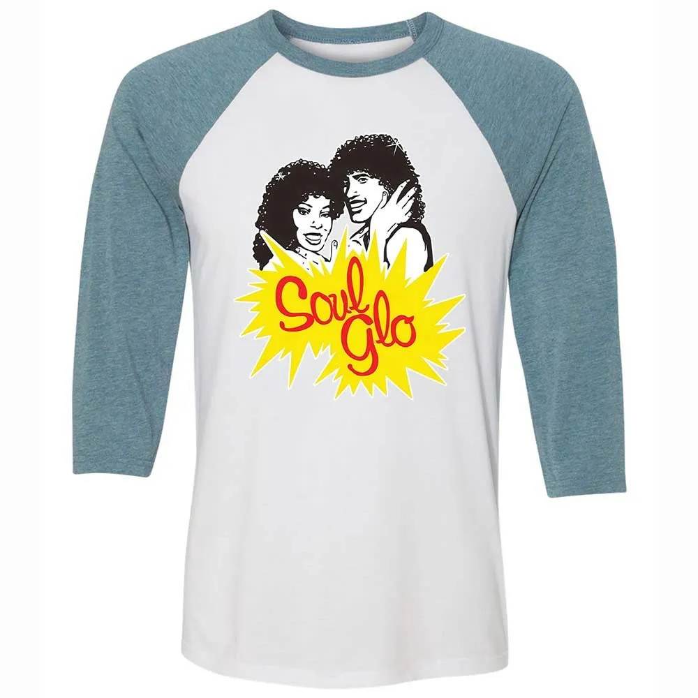 Unisex 3/4 Baseball Tee - K2T9B9A5 - White/Denim - 3