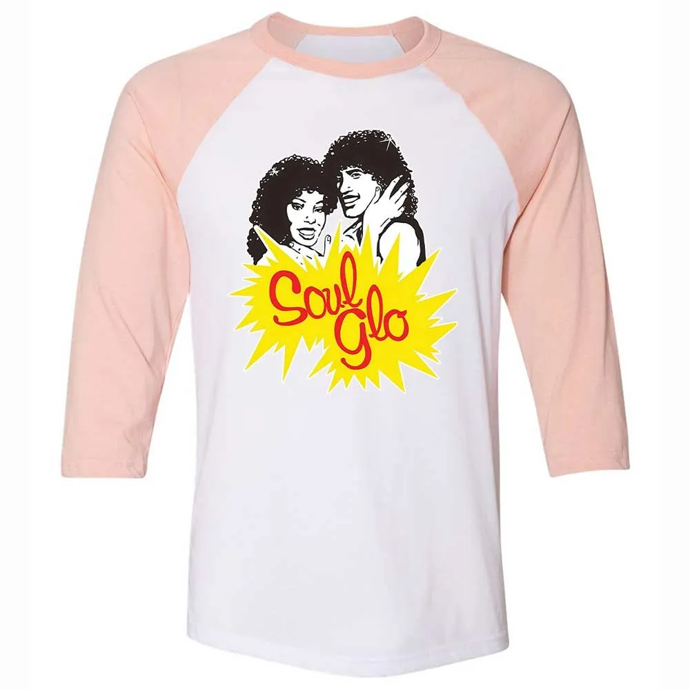 Unisex 3/4 Baseball Tee - K2T9B9A5 - White/Heather Peach - 5