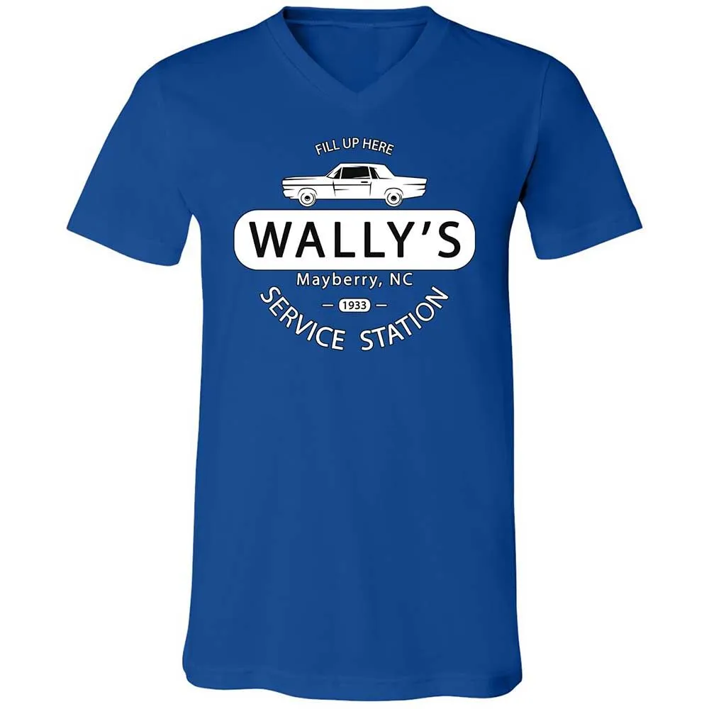 Unisex V-Neck T-Shirt - J6TYQHJC - True Royal - 4