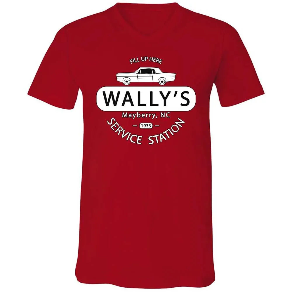 Unisex V-Neck T-Shirt - J6TYQHJC - Red - 6