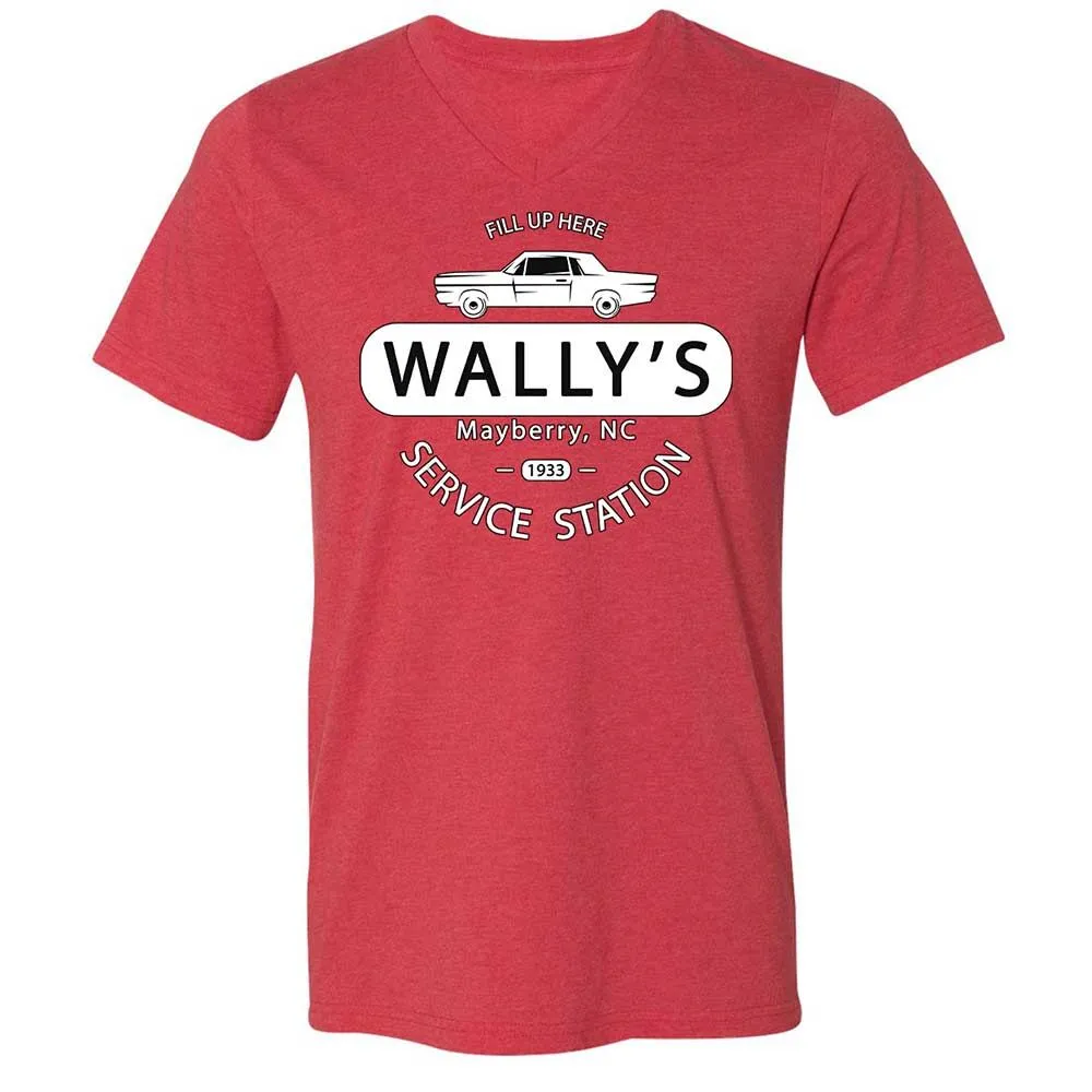 Unisex V-Neck T-Shirt - J6TYQHJC - Heather Red - 7