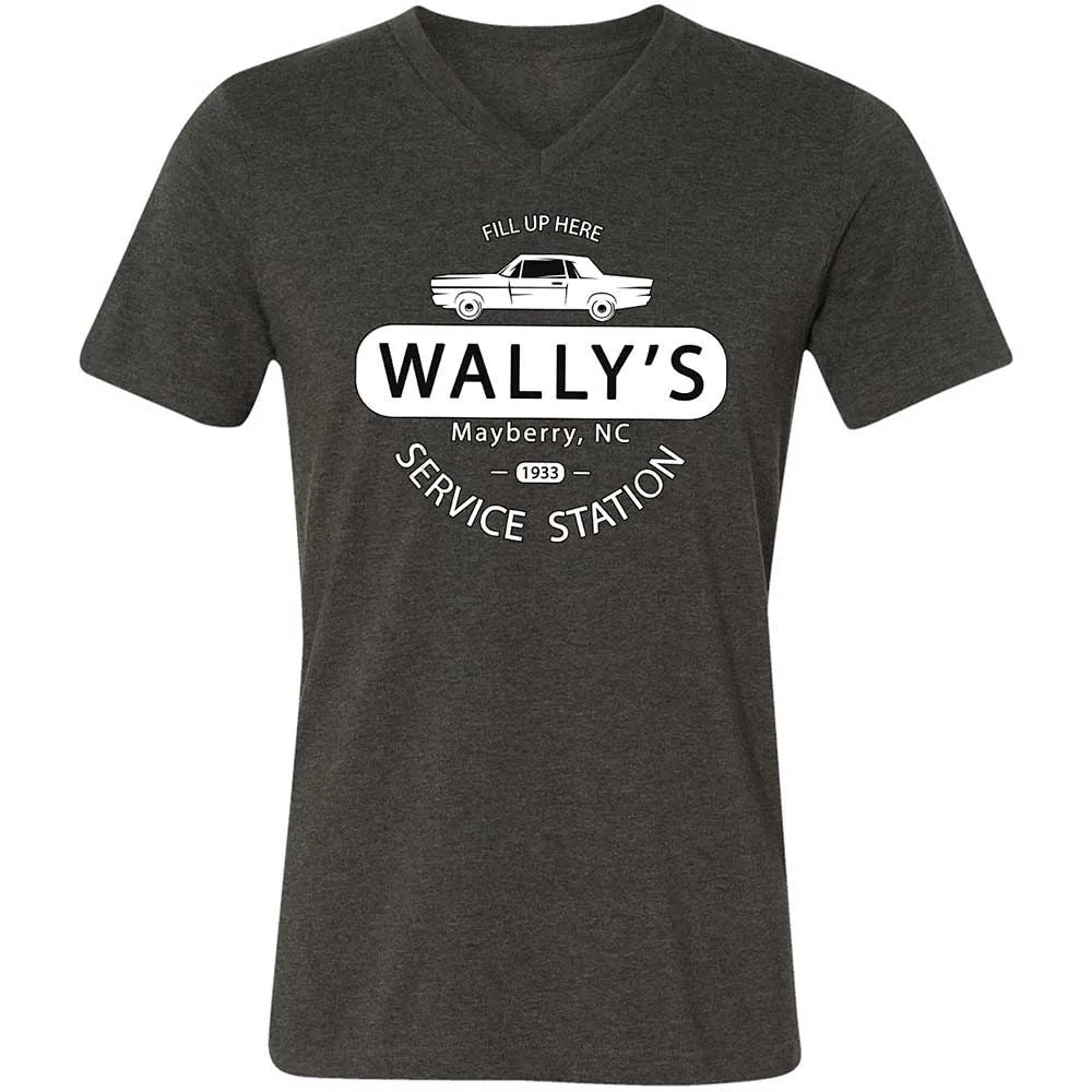 Unisex V-Neck T-Shirt - J6TYQHJC - Dark Grey Heather - 9