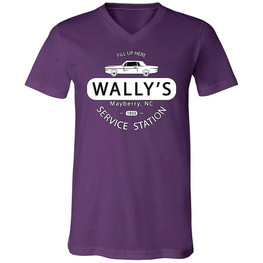 Unisex V-Neck T-Shirt - J6TYQHJC - Team Purple - 10