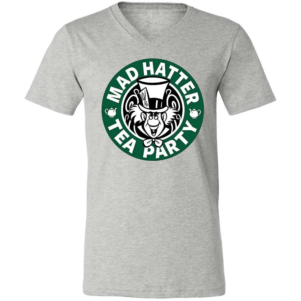 Unisex V-Neck T-Shirt - F5XBNC8B - Athletic Heather - 2