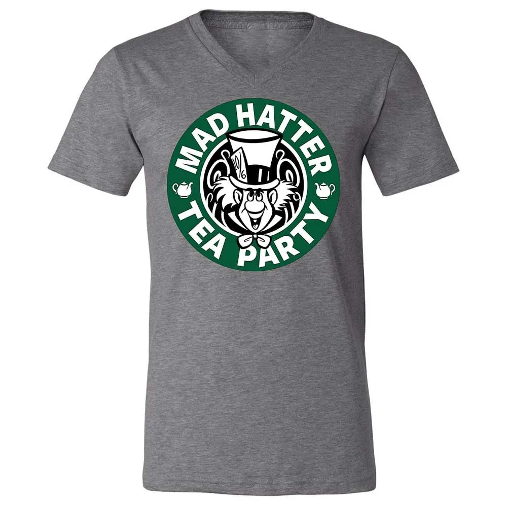 Unisex V-Neck T-Shirt - F5XBNC8B - Deep Heather - 9