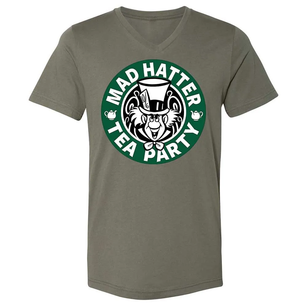 Unisex V-Neck T-Shirt - F5XBNC8B - Military Green - 15