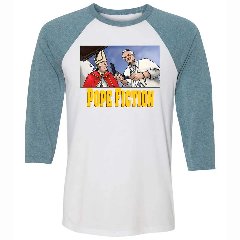 Pope Fiction - White/Denim - 3