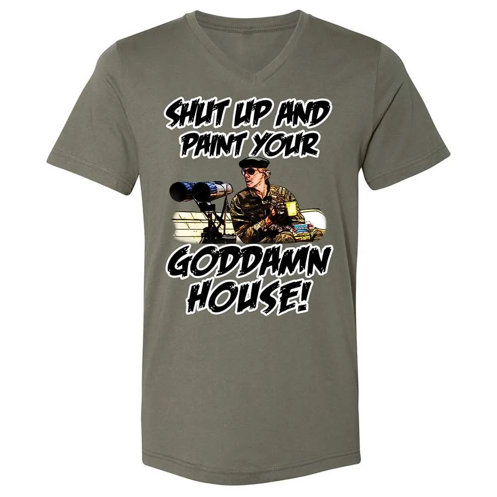 Unisex V-Neck T-Shirt - NLG8AXJN - Military Green - 11