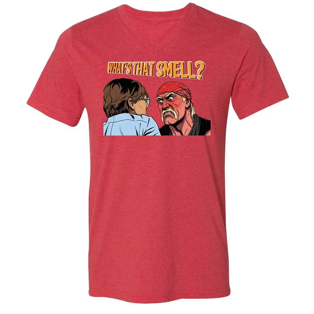 Unisex V-Neck T-Shirt - B7UGU5ZV - Heather Red - 7