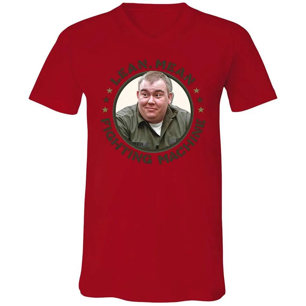Unisex V-Neck T-Shirt - E54QFZNS - Red - 5