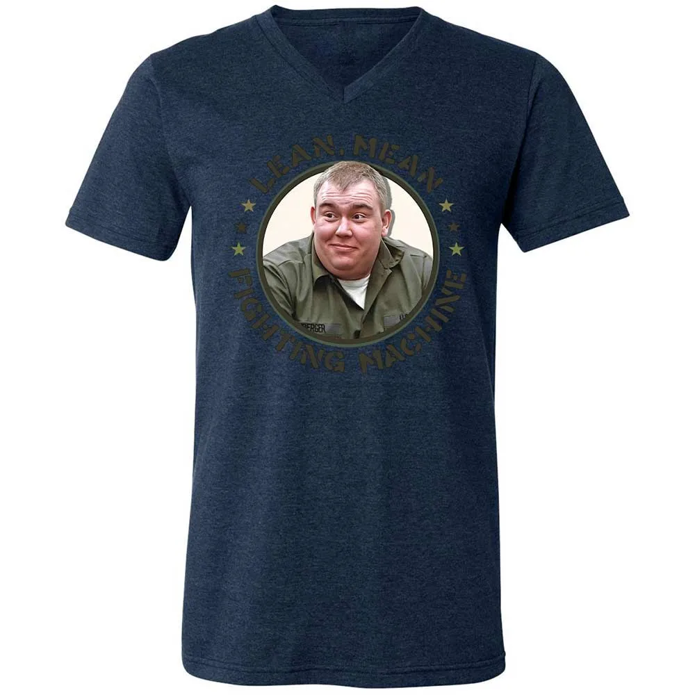 Unisex V-Neck T-Shirt - E54QFZNS - Heather Navy - 13