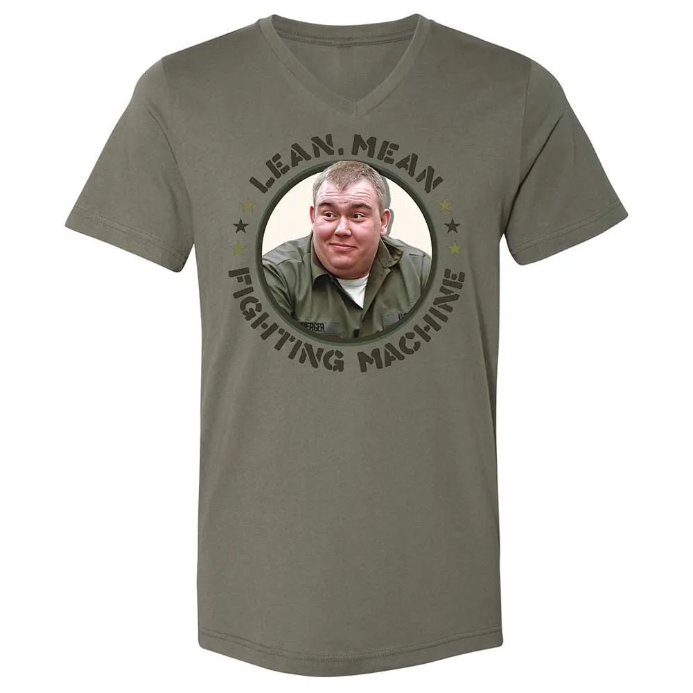 Unisex V-Neck T-Shirt - E54QFZNS - Military Green - 15