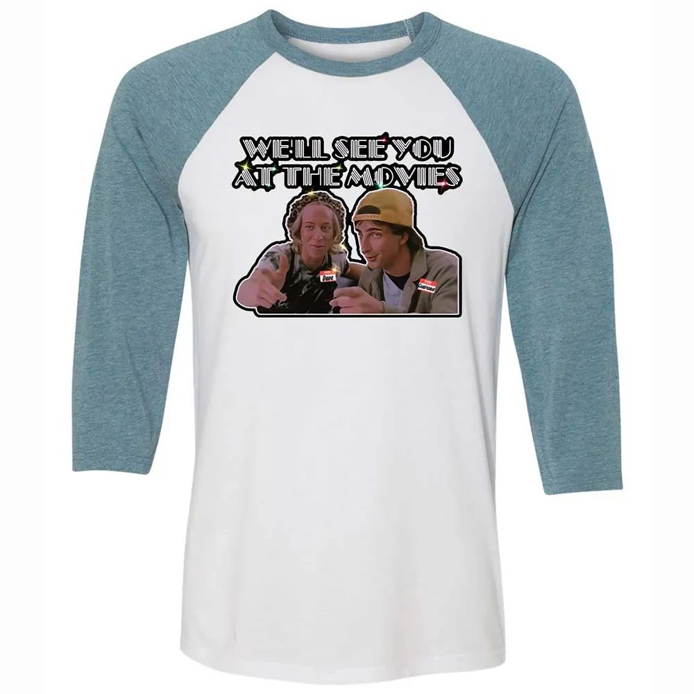 Unisex 3/4 Baseball Tee - 11HTTNVS - White/Denim - 3