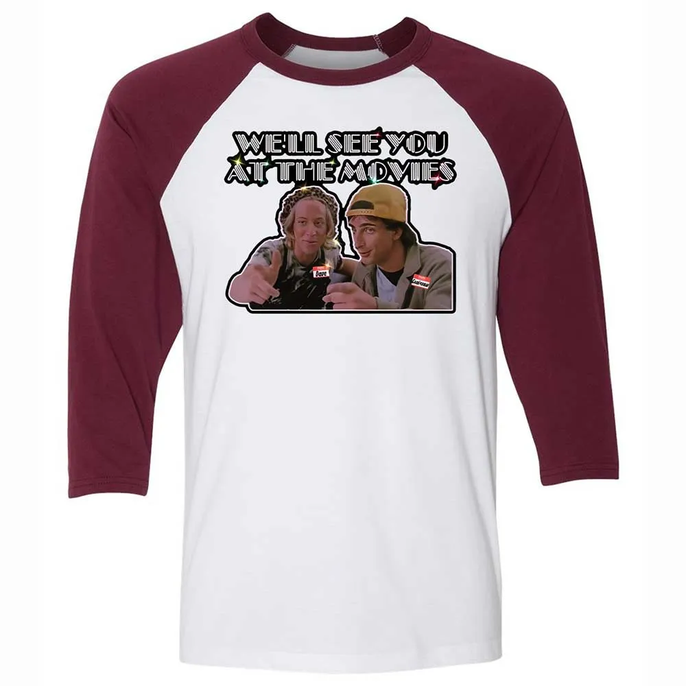 Unisex 3/4 Baseball Tee - 11HTTNVS - White/Maroon - 7