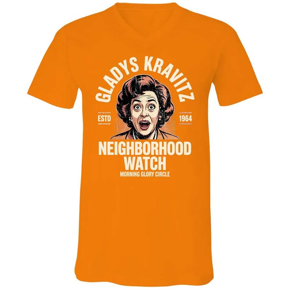 Unisex V-Neck T-Shirt - WSX2H4JX - Orange - 12
