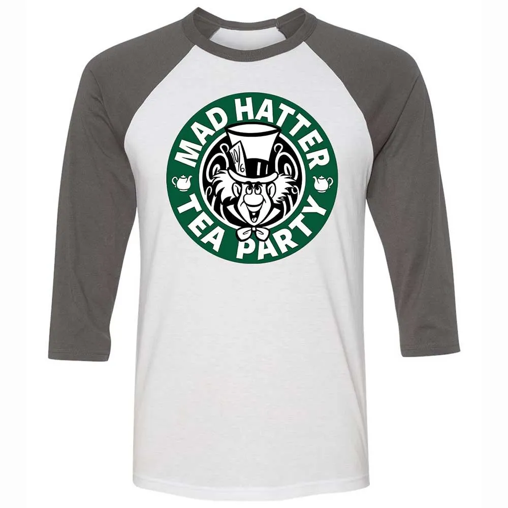 Unisex 3/4 Baseball Tee - VECAYVUY - White/Asphalt - 2