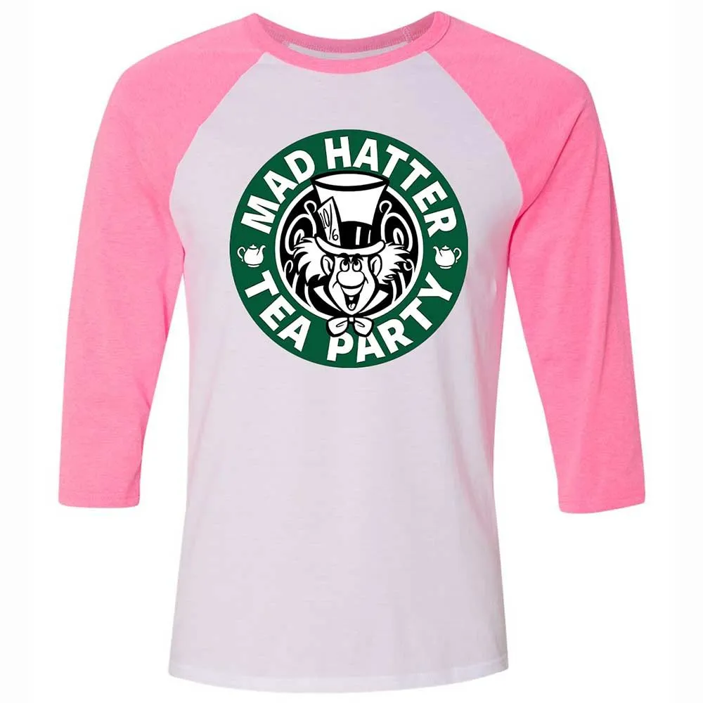 Unisex 3/4 Baseball Tee - VECAYVUY - White/Neon Pink - 12